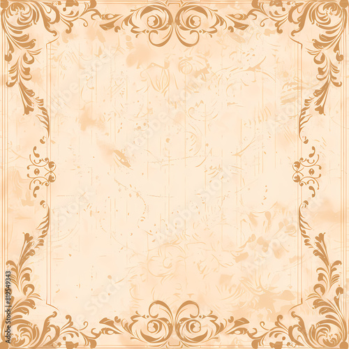 Vintage background with decorative frame vector image