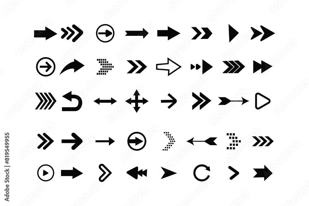 Simple arrows. Arrow icon. Vector set of swipe arrows black icons. Vector illustration. Set of vector arrows. Set different arrows or web design. Simple arrows. Arrow icon. Vector set of swipe arrows black icons. Vector illustration. Set of vector arrows. Set different arrows or web design.