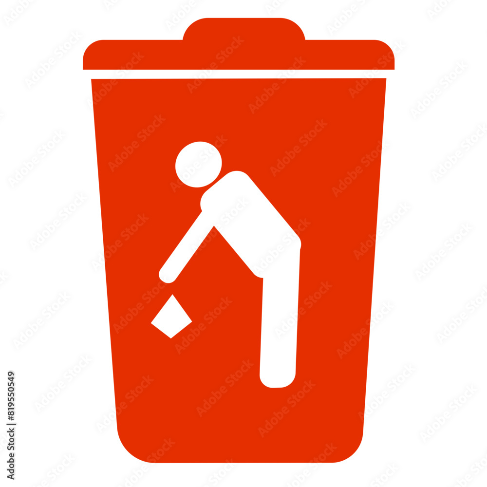 Garbage Can Vector Garbage Can Vector