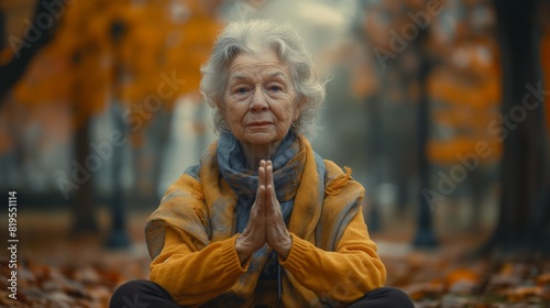 A senior citizen practicing yoga, demonstrating the importance of staying active and healthy in old age