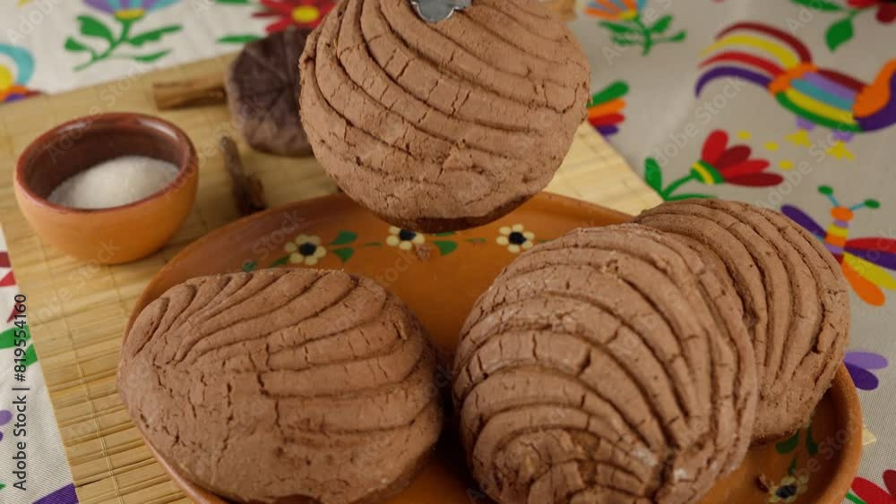 taking a chocolate shell and taking it to a clay plate