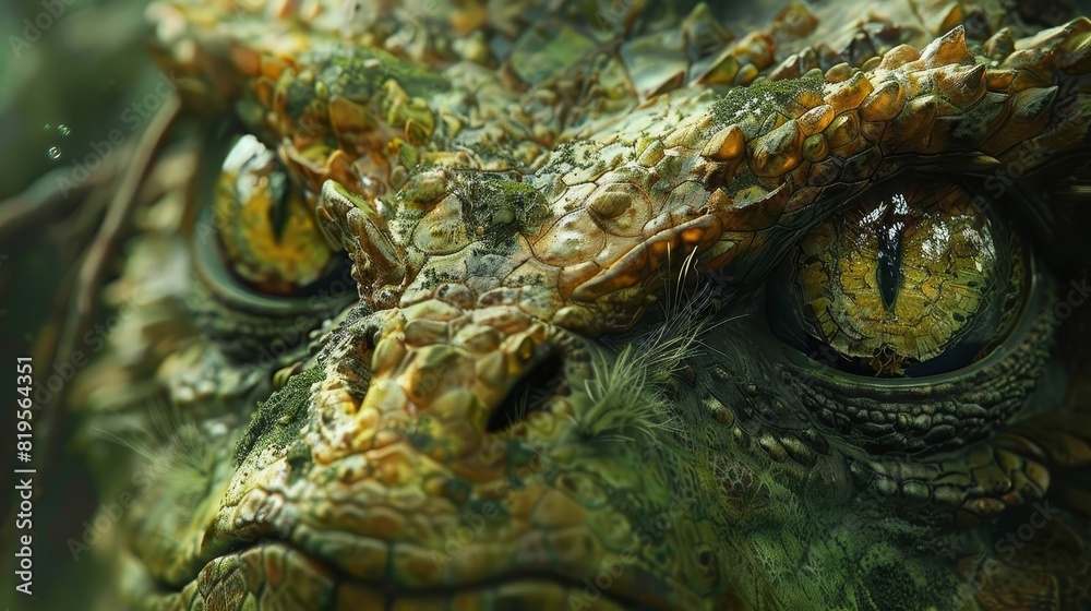 Illustrate the strange and otherworldly inhabitants of a mirror world