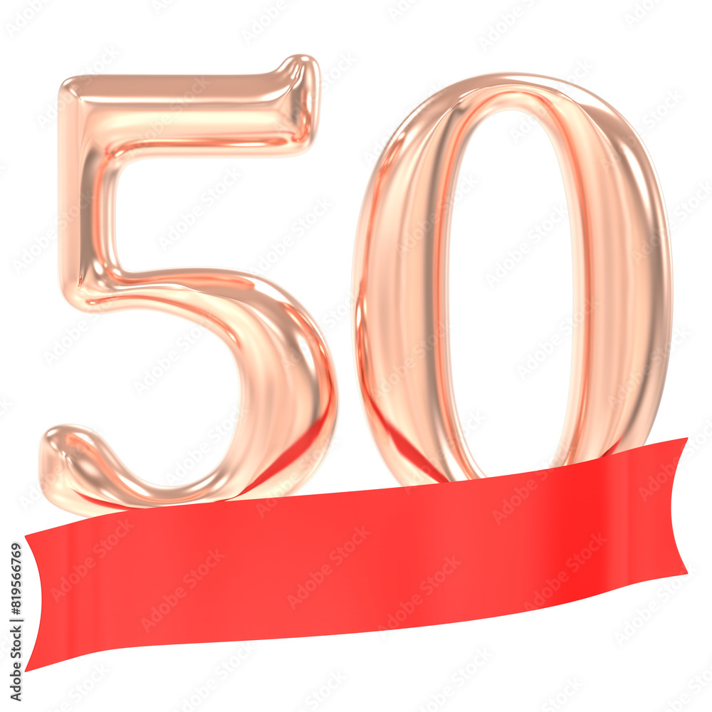 Happy Anniversary 50 Years 3d Rendering Happy Anniversary 50 Years 3d Rendering