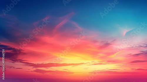 sunset sky with clouds background © Marcos Casado