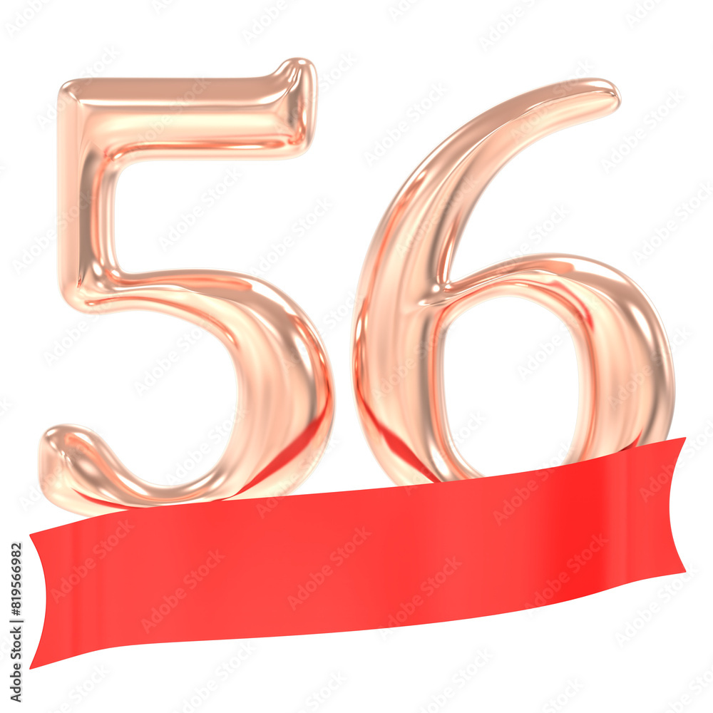 Happy Anniversary 56 Years 3d Rendering Happy Anniversary 56 Years 3d Rendering