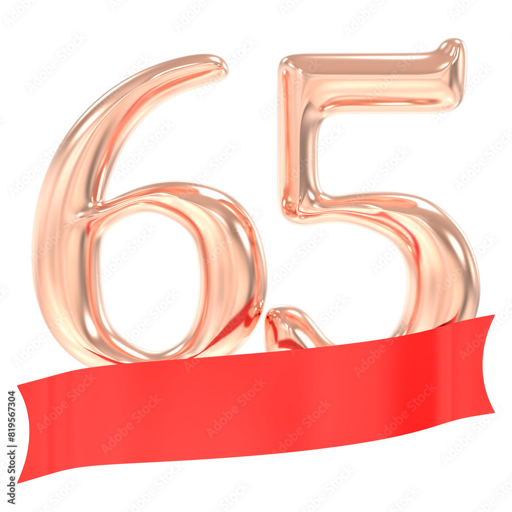 Happy Anniversary 65 Years 3d Rendering Happy Anniversary 65 Years 3d Rendering