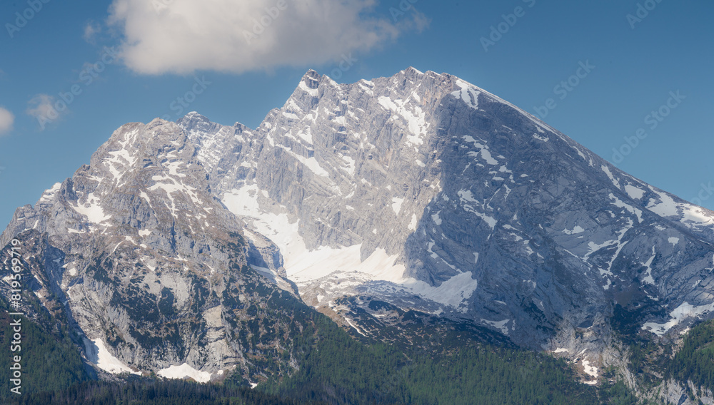 Watzmann mountain near Konigssee lake in Berchtesgaden National Park, Germany Watzmann mountain near Konigssee lake in Berchtesgaden National Park, Germany