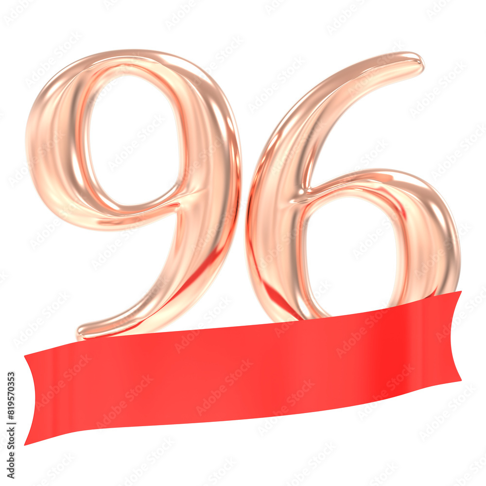 Happy Anniversary 96 Years 3d Rendering Happy Anniversary 96 Years 3d Rendering