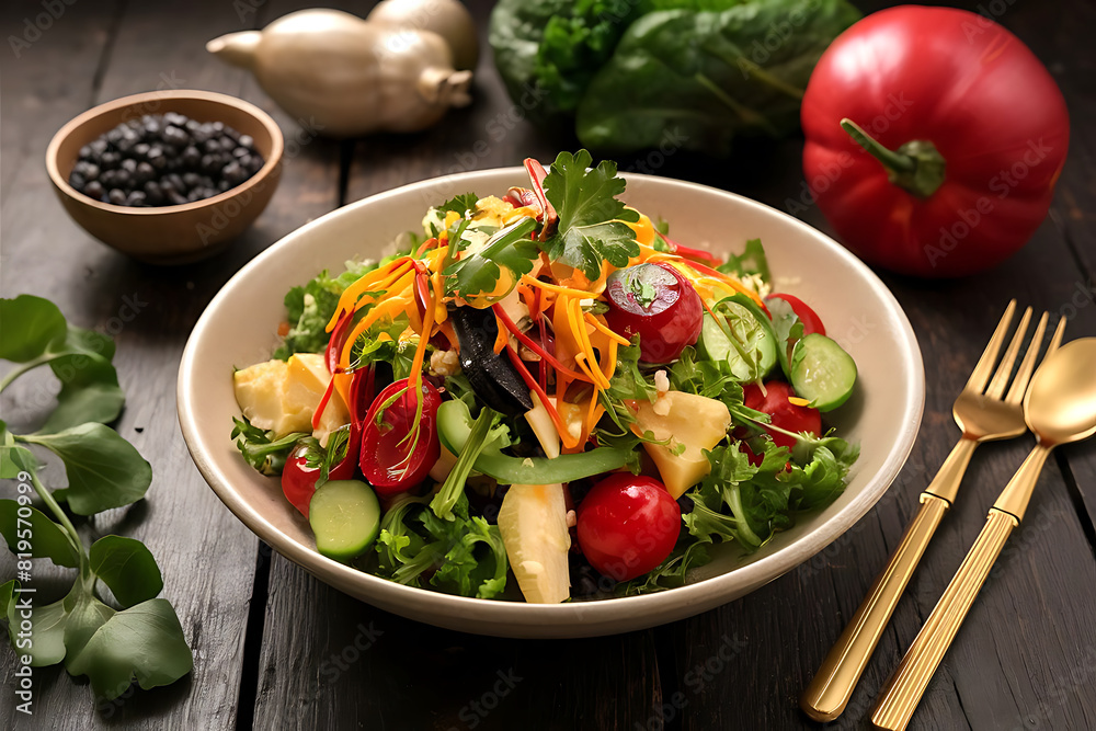 Delicious Vegetable Salad. Delicious Vegetable Salad.
