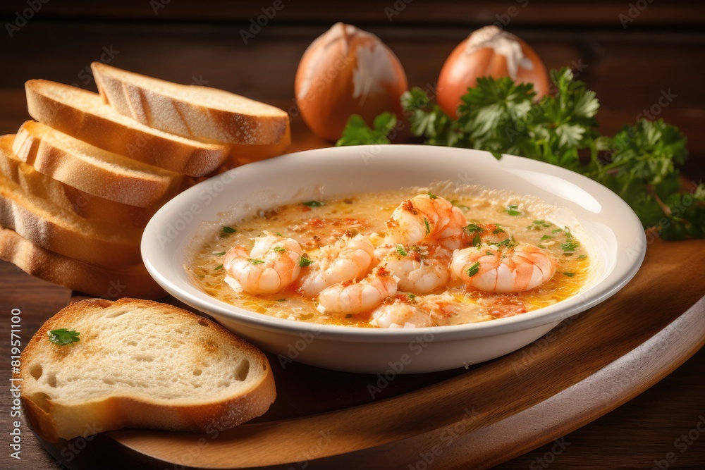Shrimp soup with tomatoes and herbs Shrimp soup with tomatoes and herbs