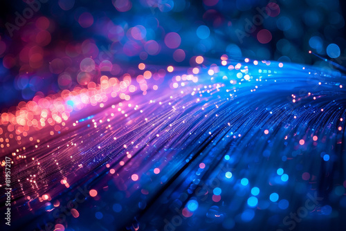 An intricate backdrop of vibrant fiber optic connections, showcasing a cutting-edge network system for quantum computing and global electronic intelligence.