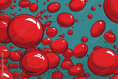 red blood cells background  illustration