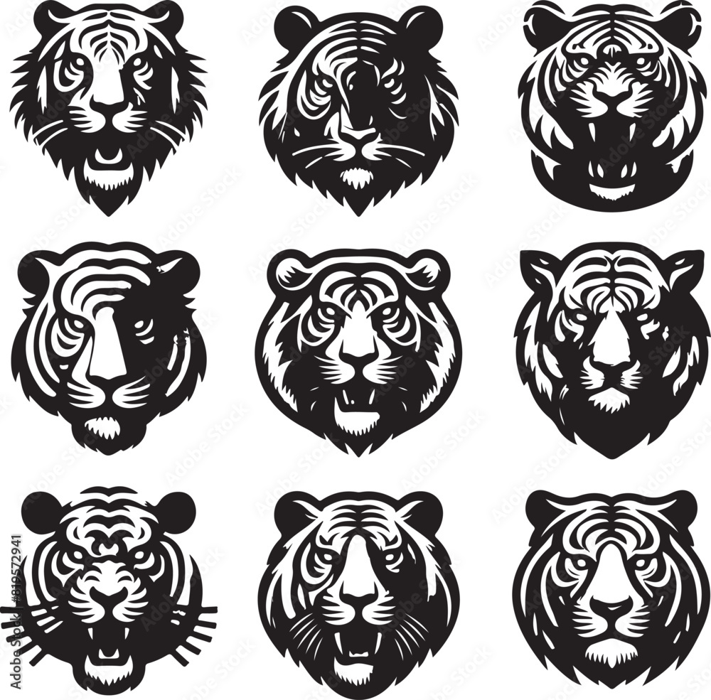 tiger bundle art ilastration tiger bundle art ilastration