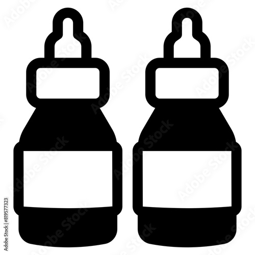 ketchup and mustard condiment icon