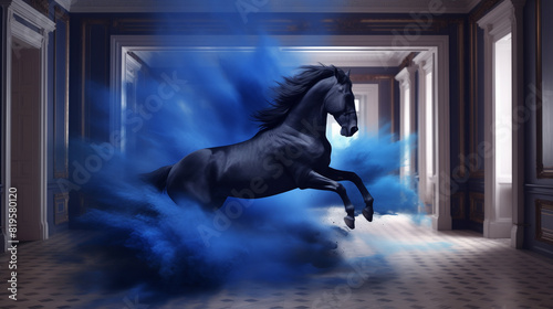 Horse blue powder © Eva