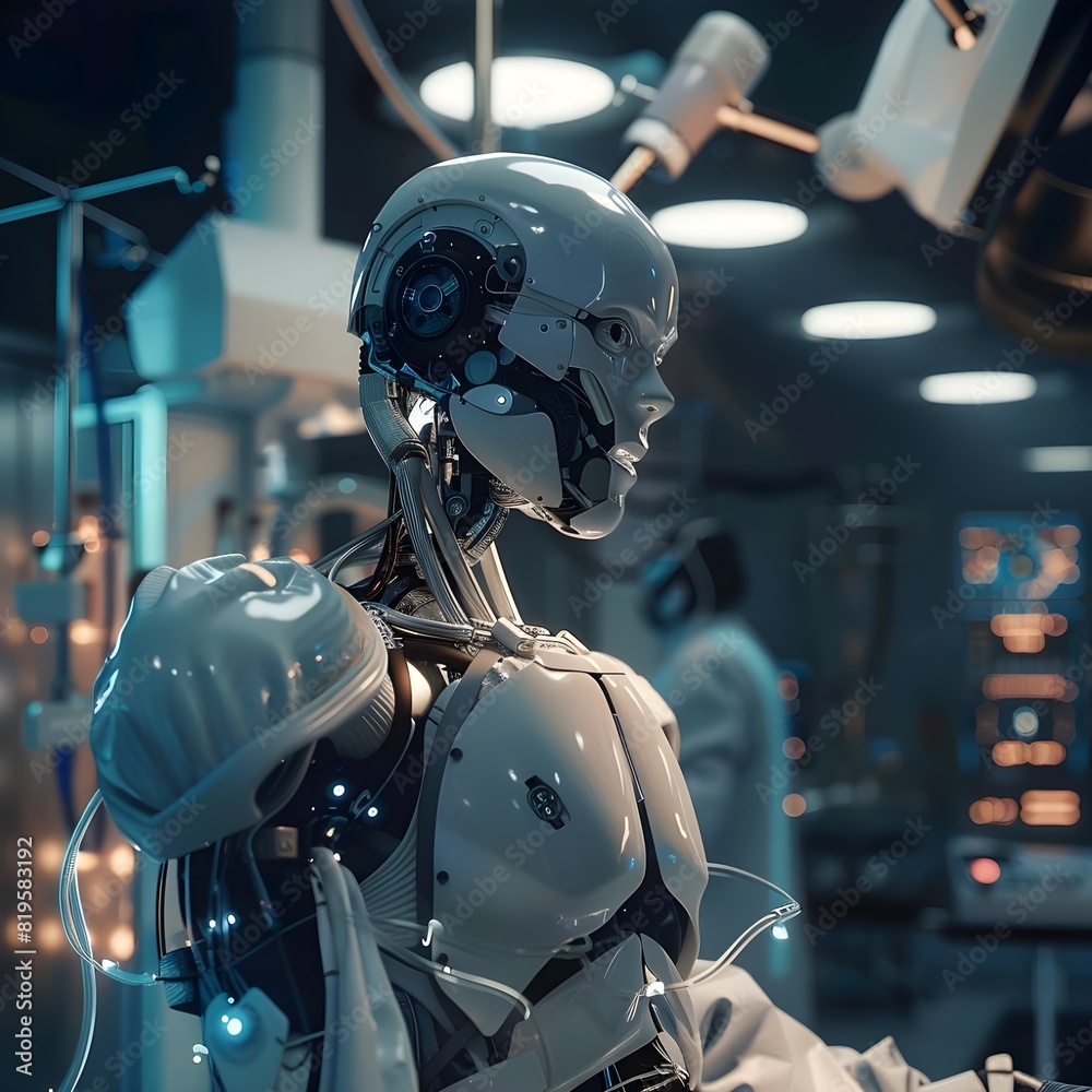 Artificial Intelligence in the lab. Created using generative AI. Artificial Intelligence in the lab. Created using generative AI.