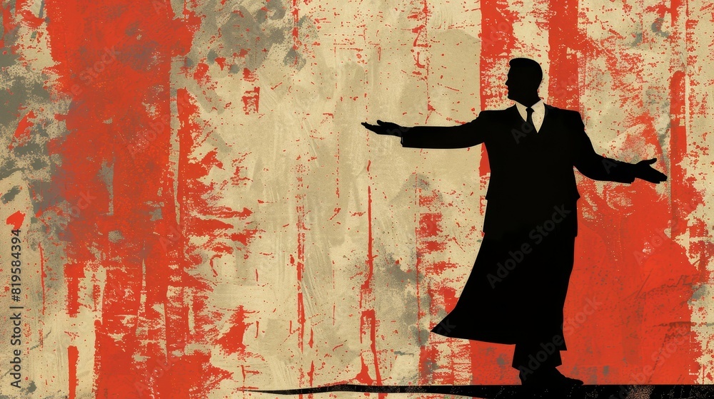 Obraz premium A masterful actor whose mere gestures captivate the audience.