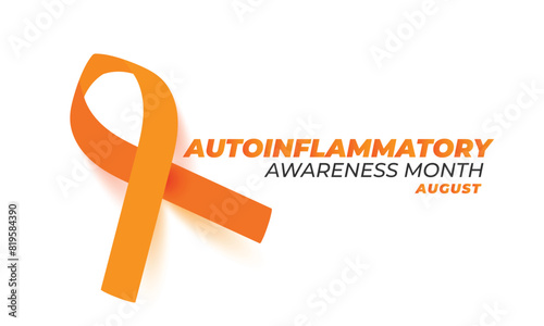 Autoinflammatory awareness month. background, banner, card, poster, template. Vector illustration. photo