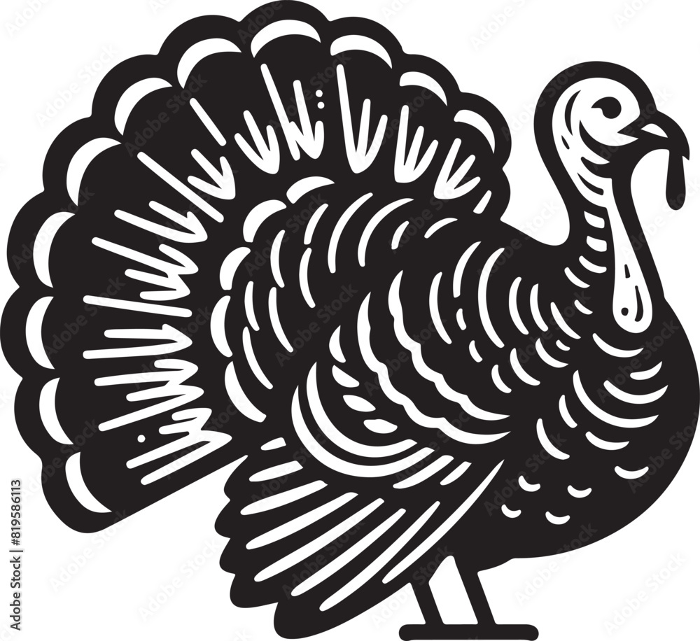 Fototapeta premium turkey vector ilastration