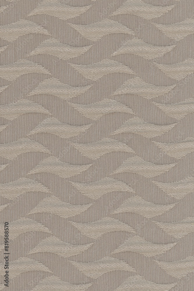 Obraz premium tan embroidered fabric texture background close up, detailed light neutral beige color woven linen backdrop, furniture cloth textile material, modern cotton clothing weave pattern