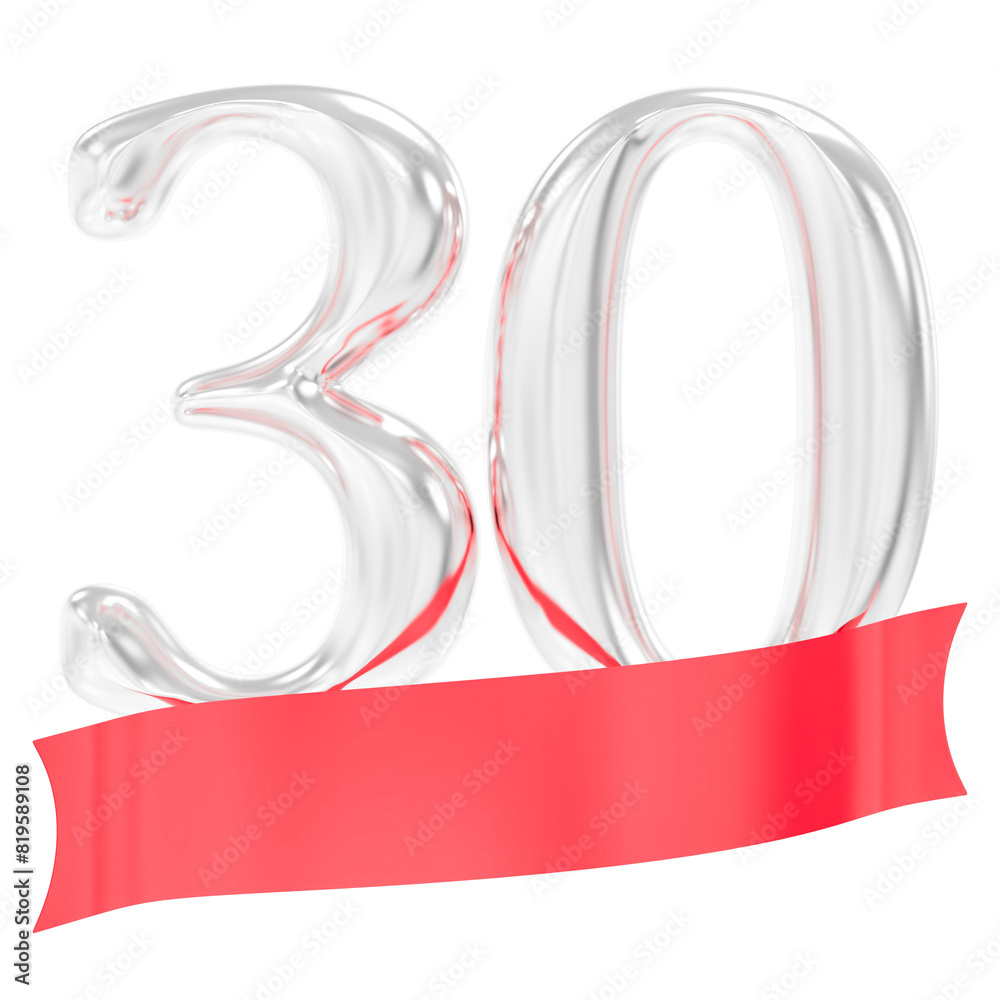 Happy Anniversary 30 Years 3d Rendering Happy Anniversary 30 Years 3d Rendering