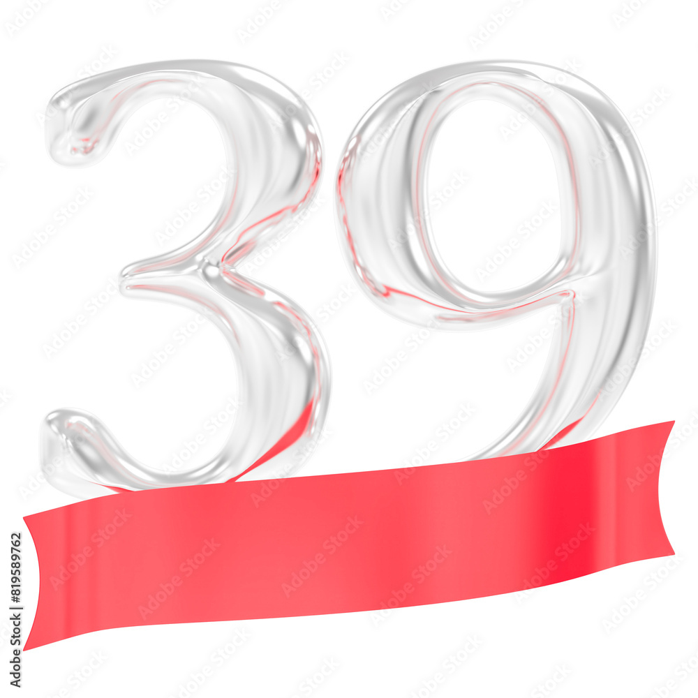 Happy Anniversary 39 Years 3d Rendering Happy Anniversary 39 Years 3d Rendering