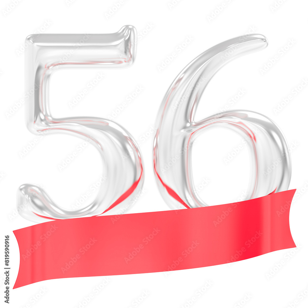 Happy Anniversary 56 Years 3d Rendering Happy Anniversary 56 Years 3d Rendering