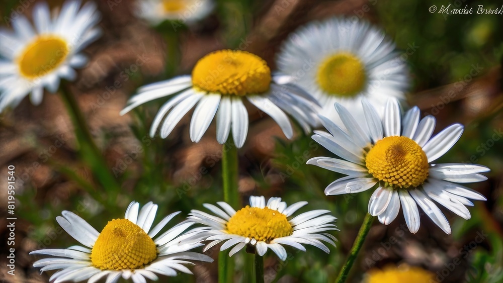 Fototapeta premium daisies in the garden