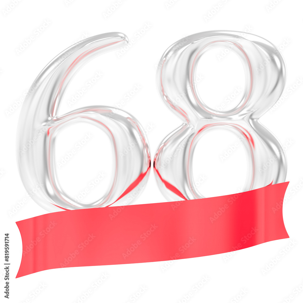 Happy Anniversary 68 Years 3d Rendering Happy Anniversary 68 Years 3d Rendering