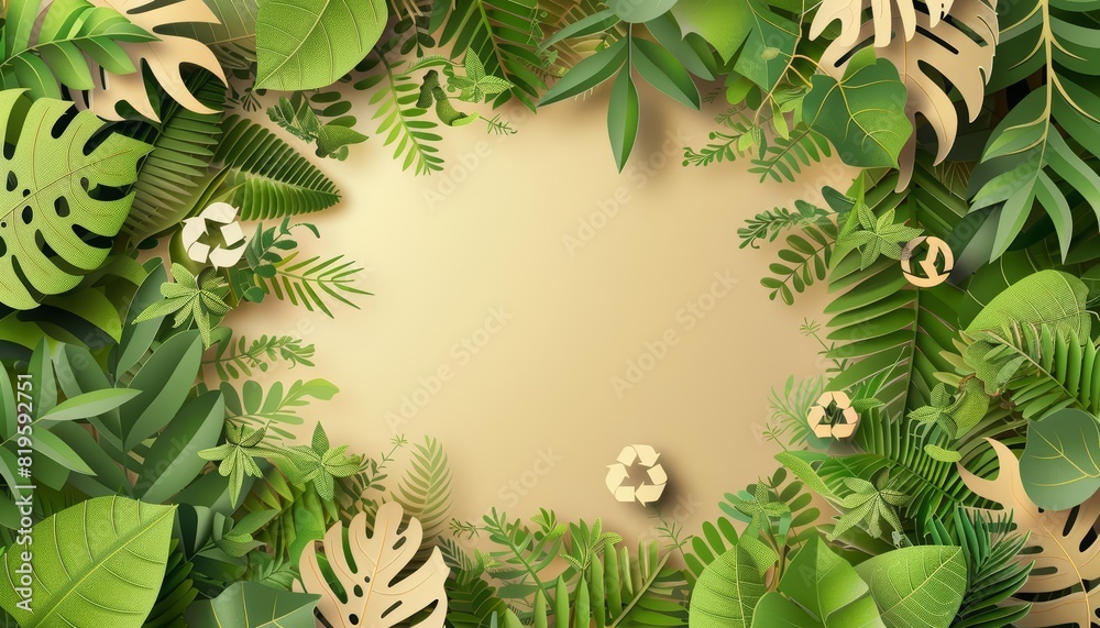 Minimal blank template card for Earth Day Minimal blank template card for Earth Day