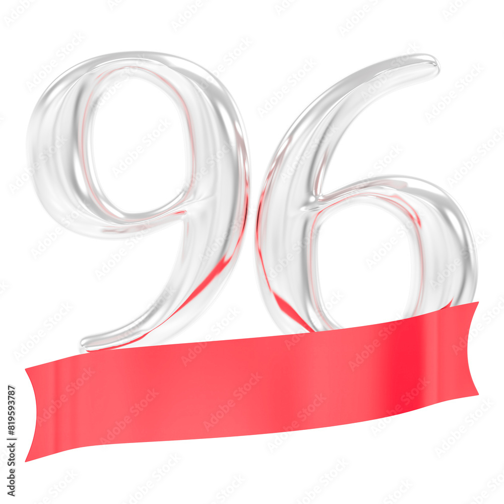 Happy Anniversary 96 Years 3d Rendering Happy Anniversary 96 Years 3d Rendering