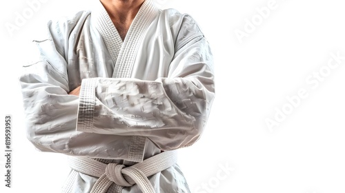 Karate Practitioner Training in Isolation A Dedicated Athlete
