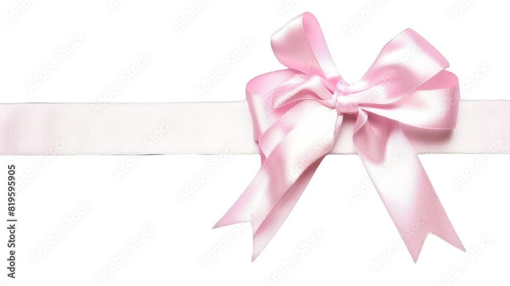 Elegant pink ribbon with bow, detailed illustration capturing natural colors and textures, high resolution, ultra-realistic color grading for professional use in elegant gift presentations. Elegant pink ribbon with bow, detailed illustration capturing natural colors and textures, high resolution, ultra-realistic color grading for professional use in elegant gift presentations.