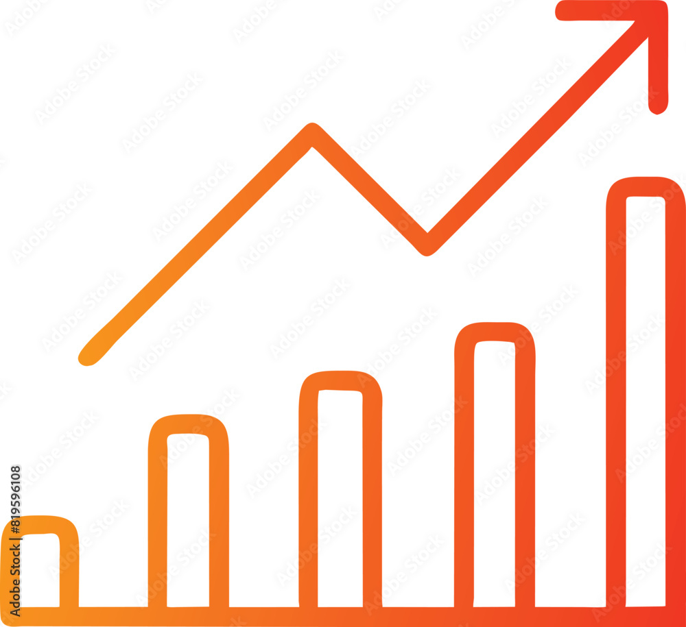 business growth icon business growth icon