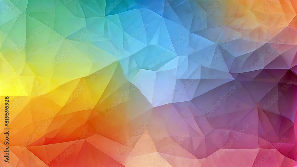 Obraz premium Polygonal mosaic with colorful gradient transparent abstract background