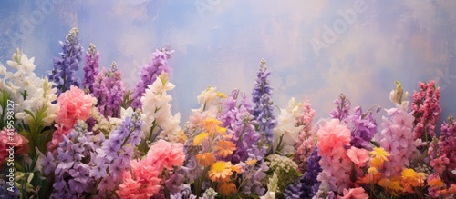 Various blooms in field under clear sky © Ilgun