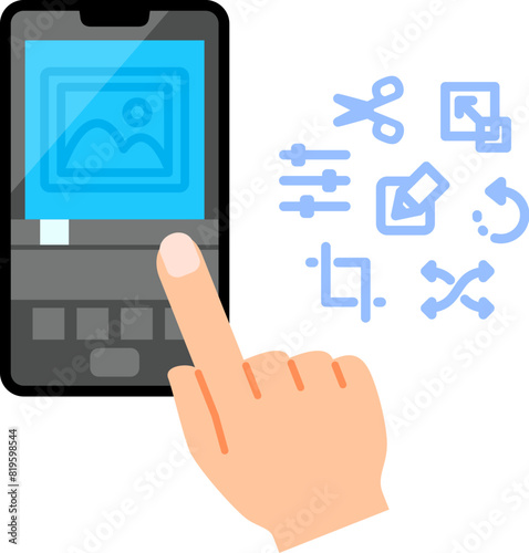 スマートフォンでの画像編集