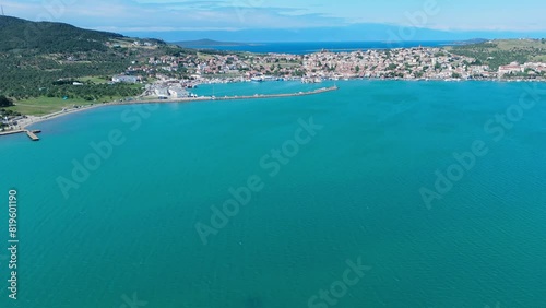 Wallpaper Mural 4K aerial videos of Ayvalik Cunda Island and its surroundings at sunset Torontodigital.ca