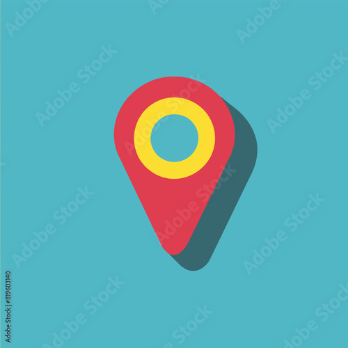 Free vector geotag logo symbol