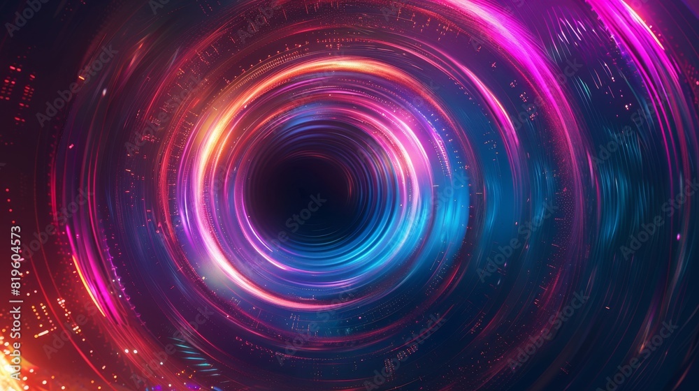 abstract colorful black hole background abstract colorful black hole background