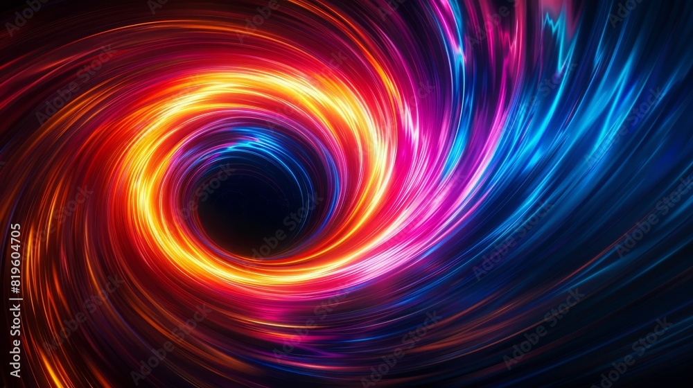 abstract colorful black hole background abstract colorful black hole background
