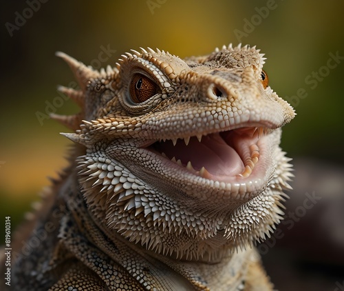 bearded dragon smiling his name is Garmoth sticky  uk  color image  species