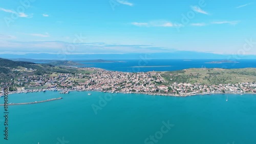 Wallpaper Mural 4K aerial videos of Ayvalik Cunda Island and its surroundings at sunset Torontodigital.ca