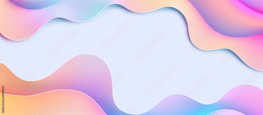 Wavy 3D Shapes Background Wavy 3D Shapes Background
