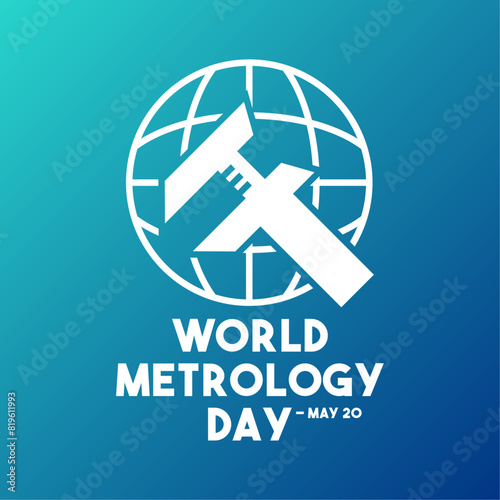 World Metrology Day. May 20. Gradient background.