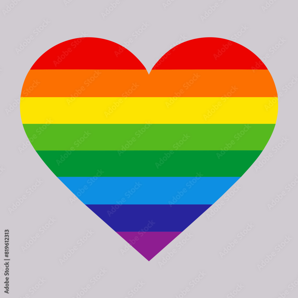 heart with rainbow heart with rainbow