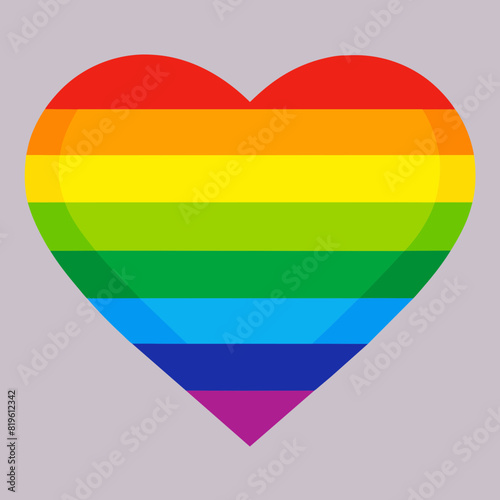Free Download rainbow heart with rainbow - GFXLoad