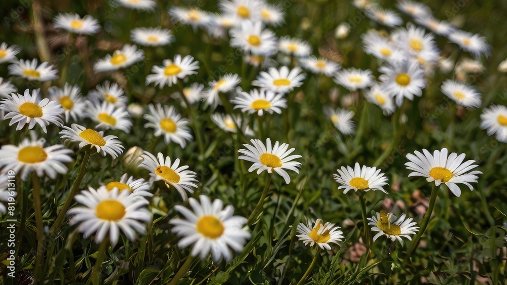 Bright Yellow and White Flowers Bright Yellow and White Flowers