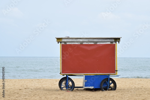 cart on the beach