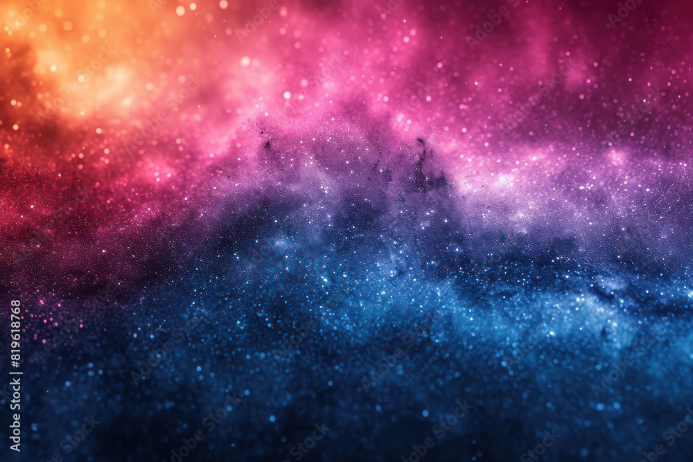 Naklejka premium Dark Nebula In Endless Void of Space extreme closeup. Generative AI